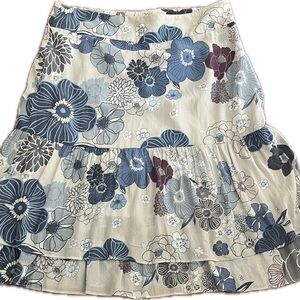 LOFT  Flower Skirt